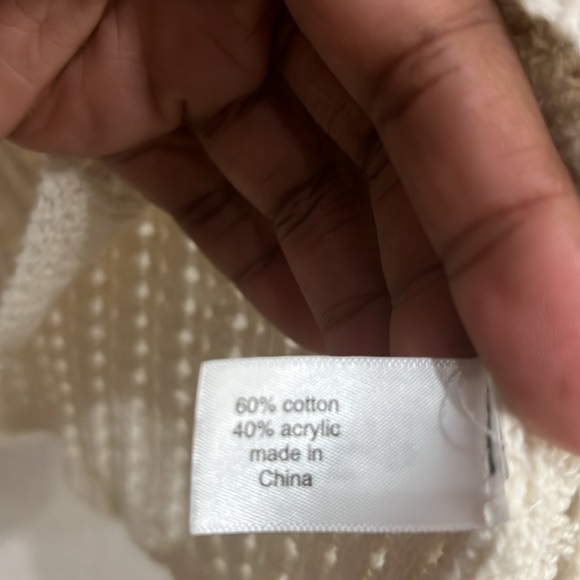 Lane Bryant Sleeveless V-Neck Pointelle Sweater Size 14/16 - Picture 7 of 11